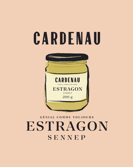 CARDENAU - 200 g. CARDENAU Estragon Sennep - Sennep