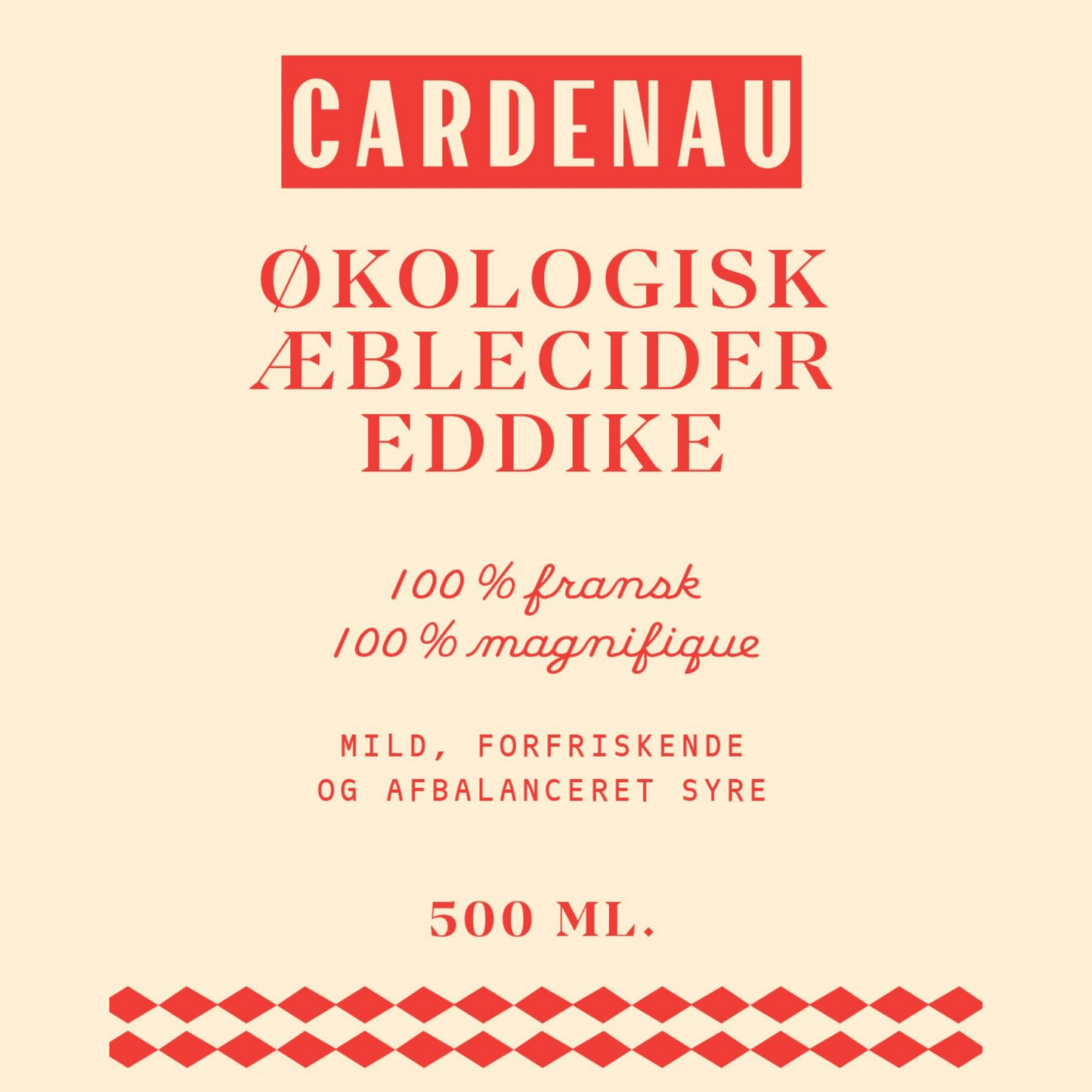 CARDENAU - Økologisk Æblecidereddike - Eddike