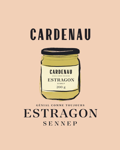 CARDENAU - 200 g. CARDENAU Estragon Sennep - Sennep