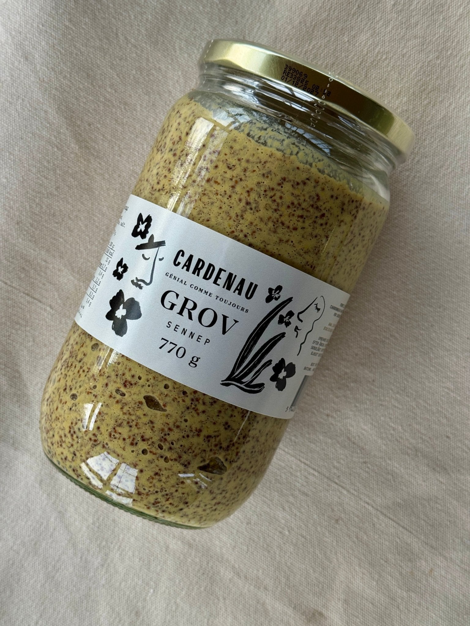 CARDENAU - 770 g. CARDENAU Gammeldags Grovkornet Sennep - Sennep