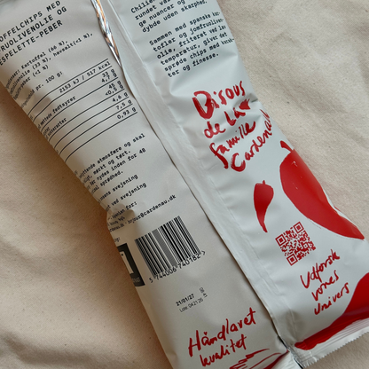 Kartoffelchips med Piment d’Espelette