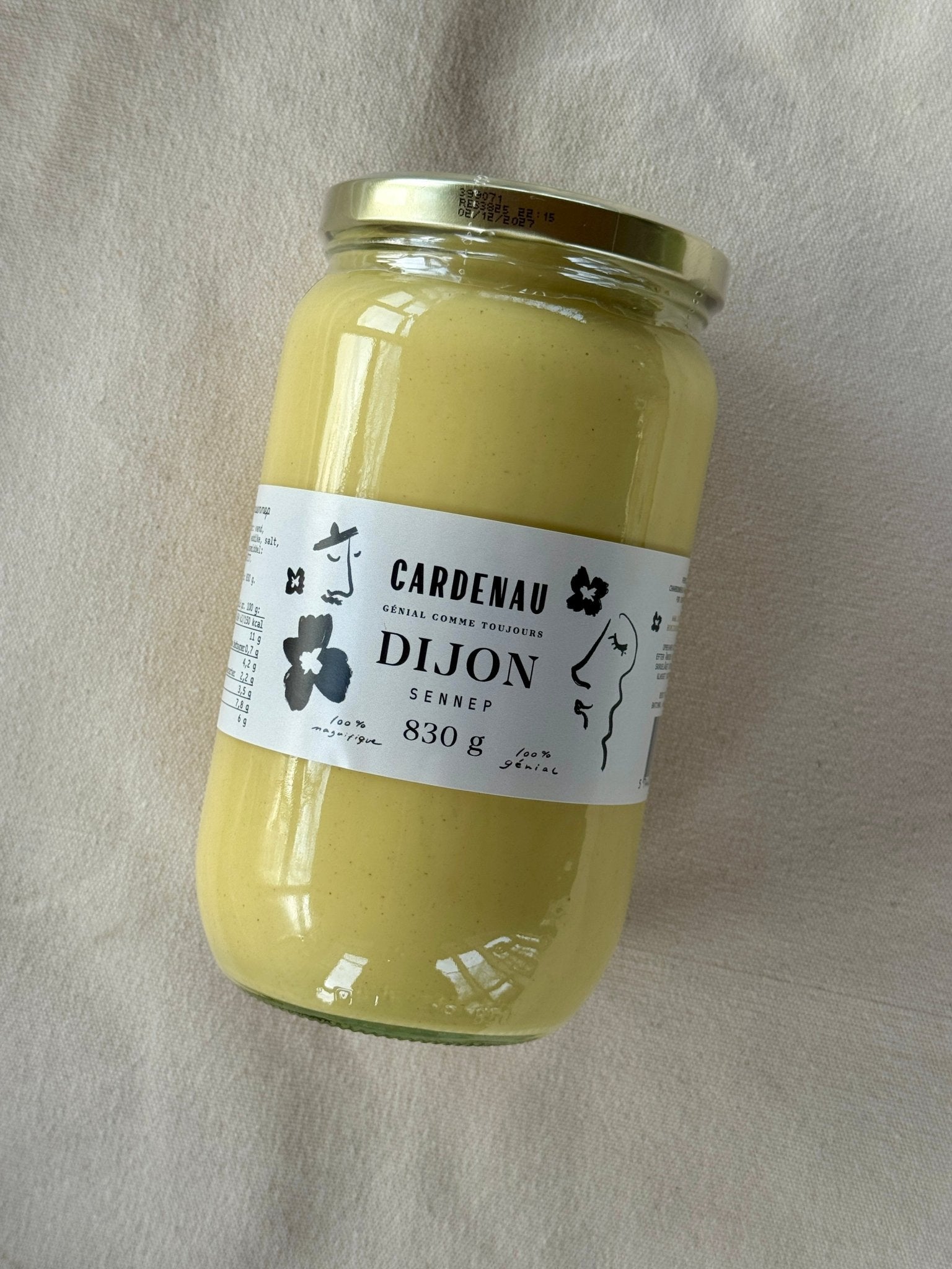 CARDENAU - 830 g. CARDENAU Dijon Sennep - Sennep