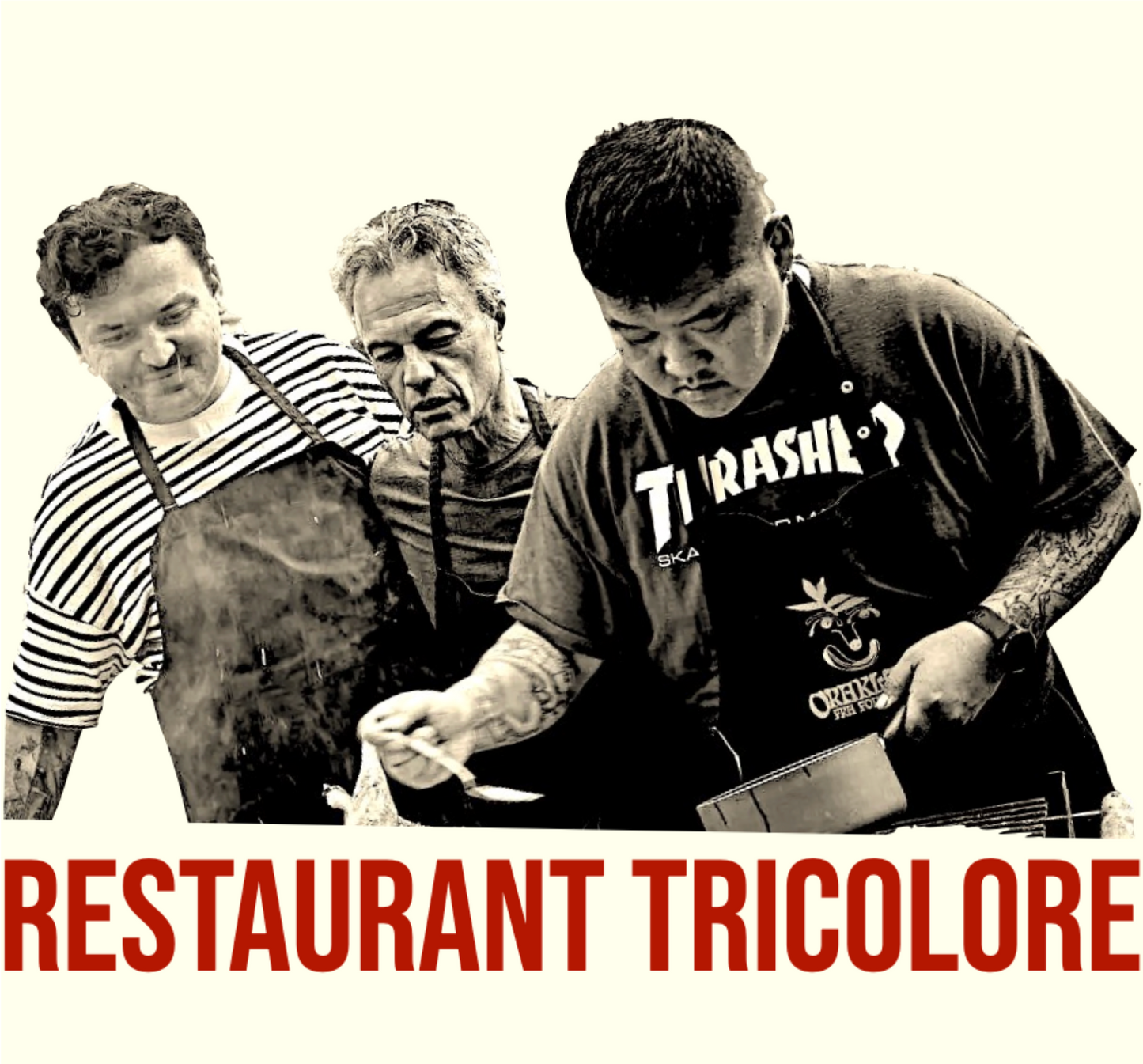 Billet: Spis med Simon, Francis & Umut - Restaurant Tricolore LØRDAG 16 Marts 2024
