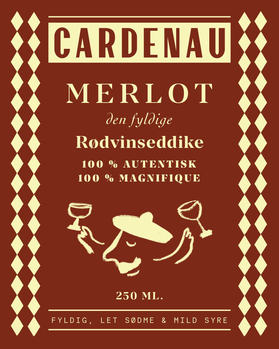 CARDENAU - CARDENAU Merlot Rødvinseddike – 250 ml - Eddike