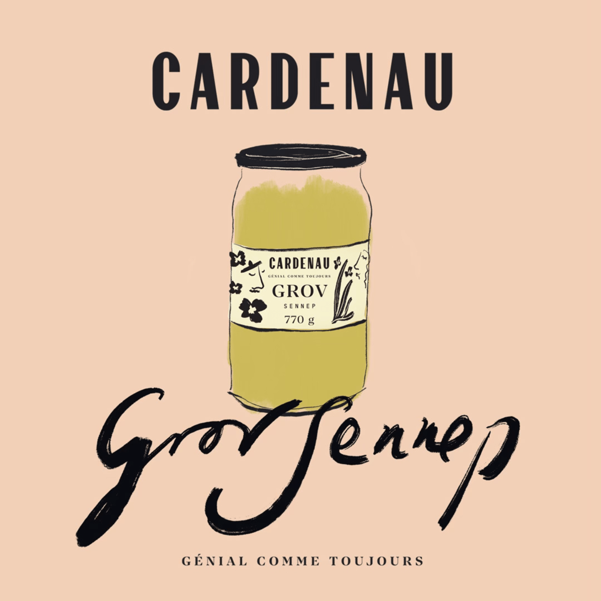 CARDENAU - Grovkornet Sennep - Sennep