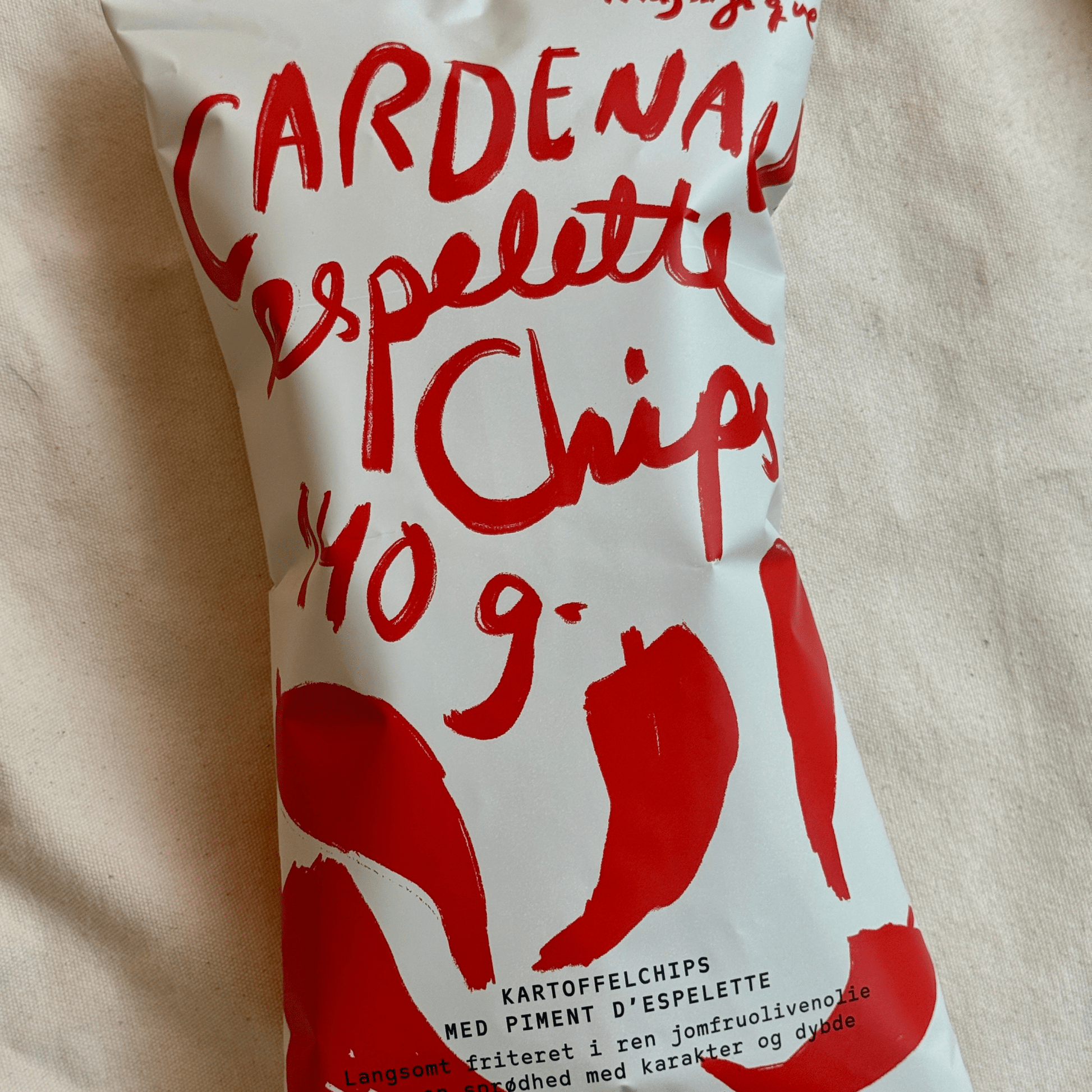 CARDENAU - Kartoffelchips med Piment d’Espelette - Kartoffelchips
